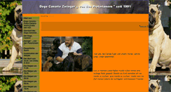Desktop Screenshot of dogo-canario-zwinger.de